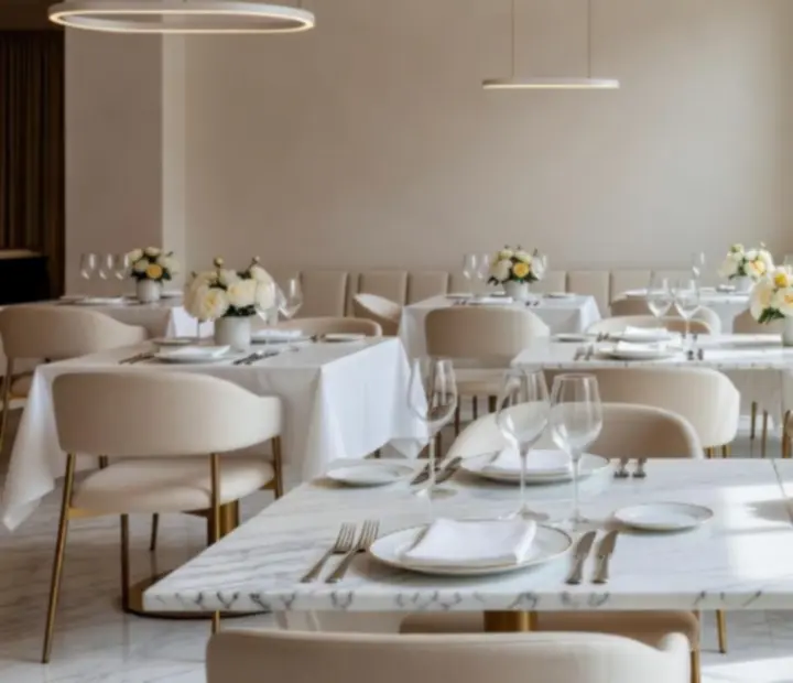 Elegáns fine dining étterem belső tér a Pannonverában